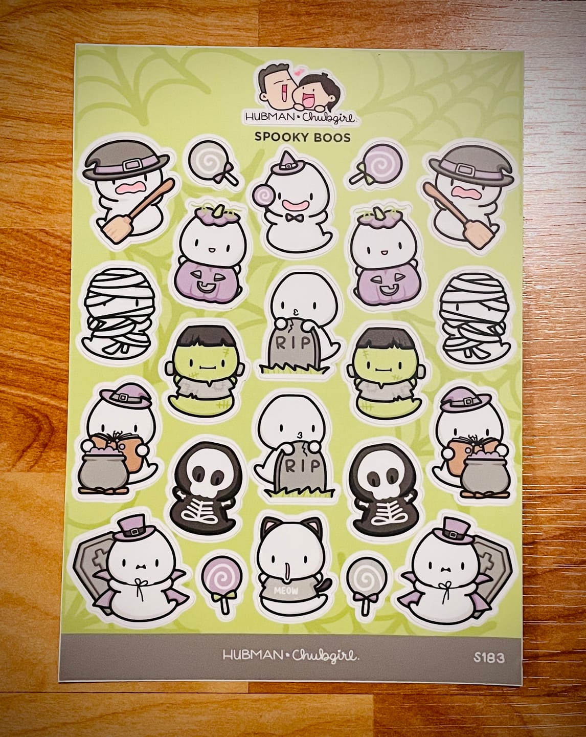 Customer photo review of Spooky Boos Sticker Sheet