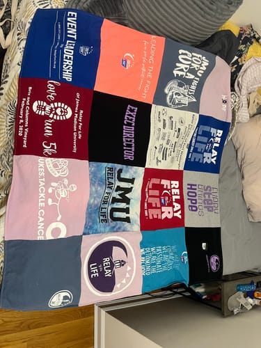 T-shirt quilt from james madison university by Iliana from NY
