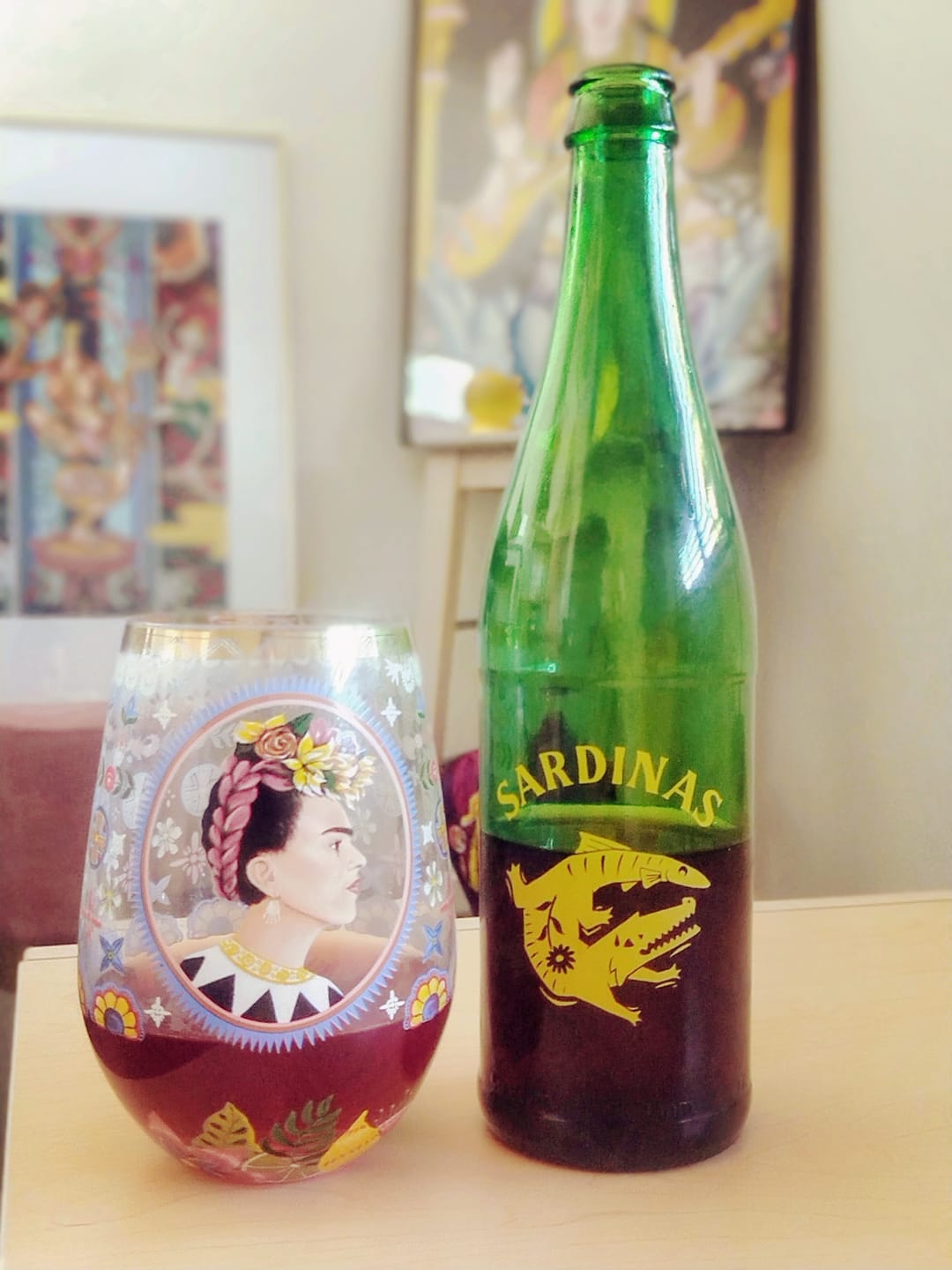 Customer photo review of Glass Tumbler Viva La Vida