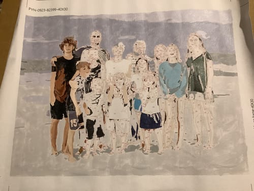 Customer photo review of Custom Paint By Numbers Kit - Upload Your Photo - Brush Set Included