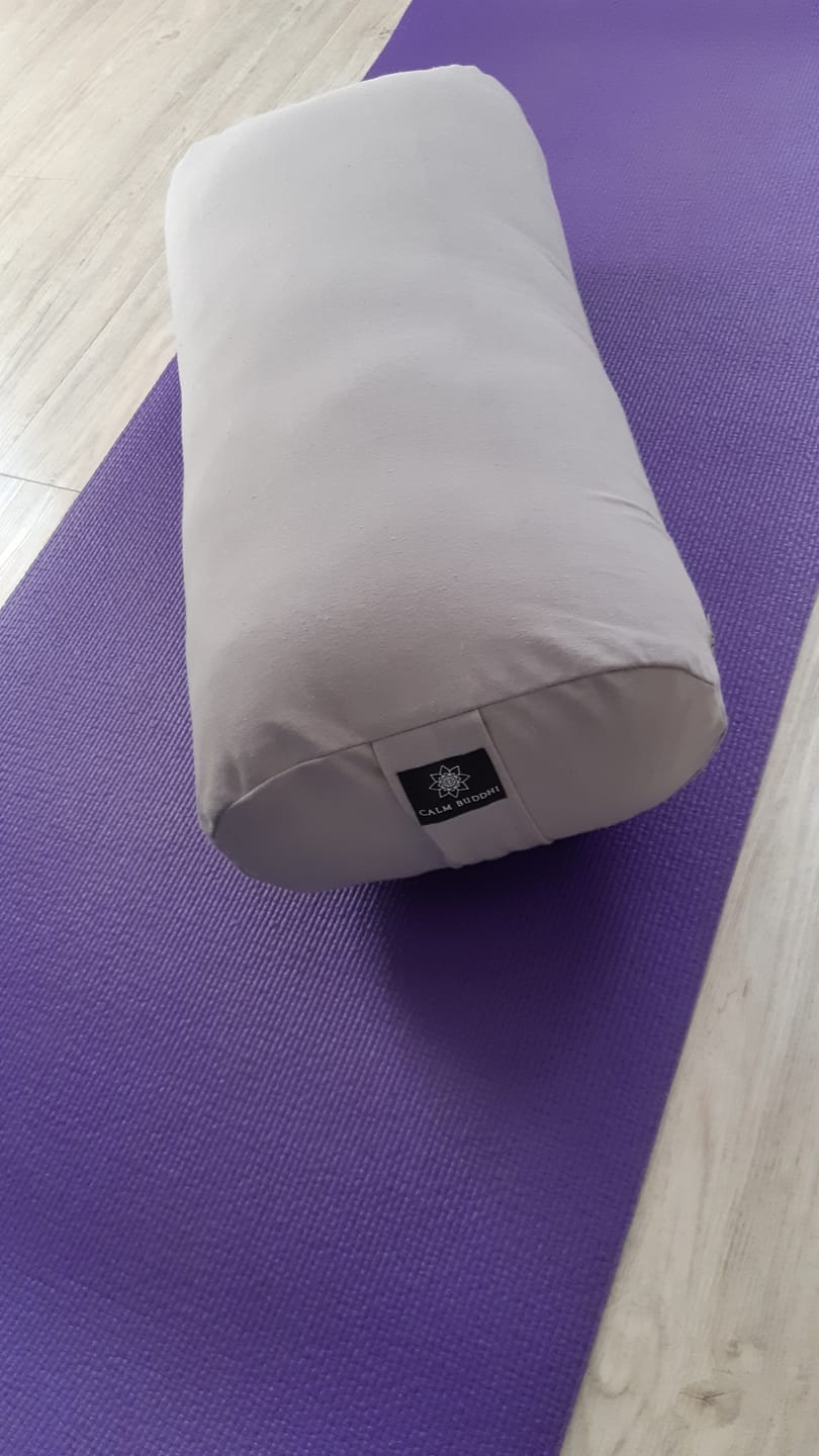 Customer photo review of Harmony Grey - Oval Yoga Bolster