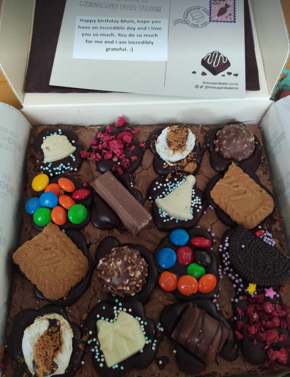 Customer photo review of Mixed assortment brownie
