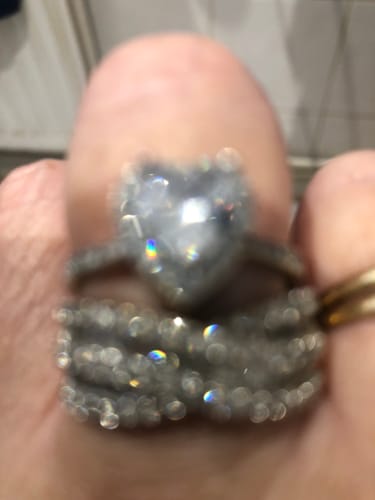 Customer photo review of Forever In My Heart Urn Ring