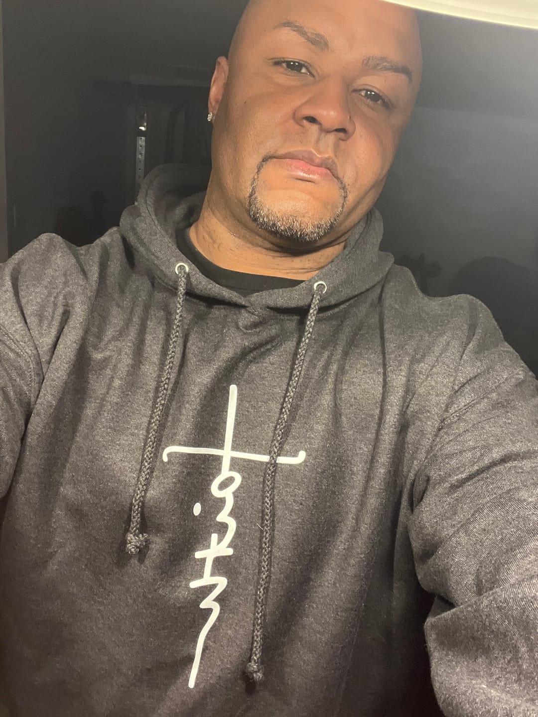 Customer photo review of Faith Cross Hoodie