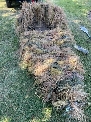 Customer photo review of Hunting Blind Raffia Grass (Pack)