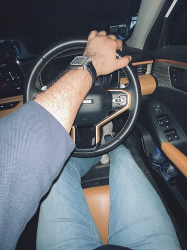 Customer photo review of Stretchable Slim Fit Jeans (Light Blue) v3.0