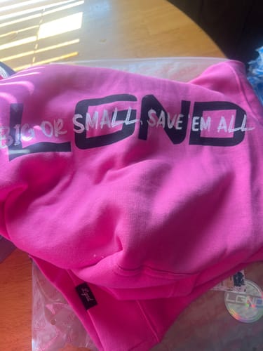 Customer photo review of Limited Breast Cancer Awareness Unisex Hoodie