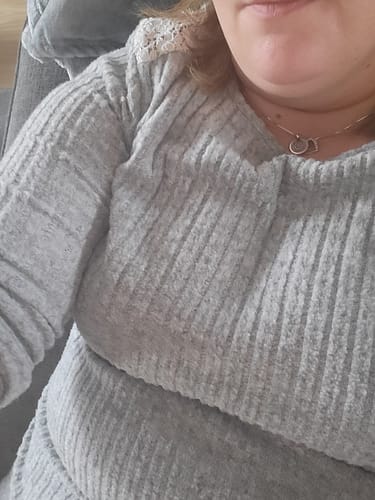 Customer photo review of Koronkowa bluzka z długimi rękawami i okrągłym dekoltem