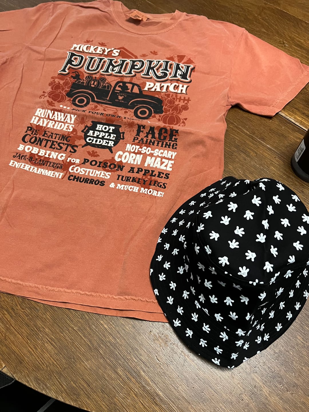 Customer photo review of Mickey's Pumpkin Patch Shirt
