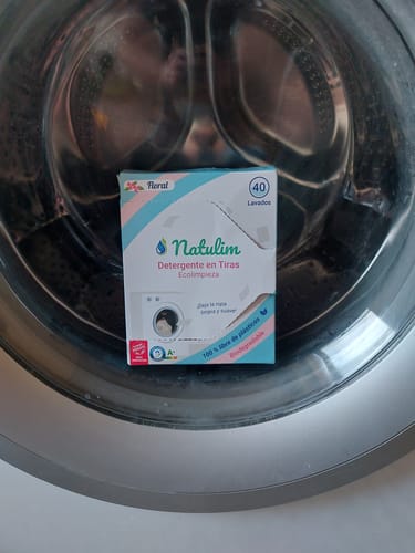 Customer photo review of Eco-Tiras de Detergente 40 lavados Natulim