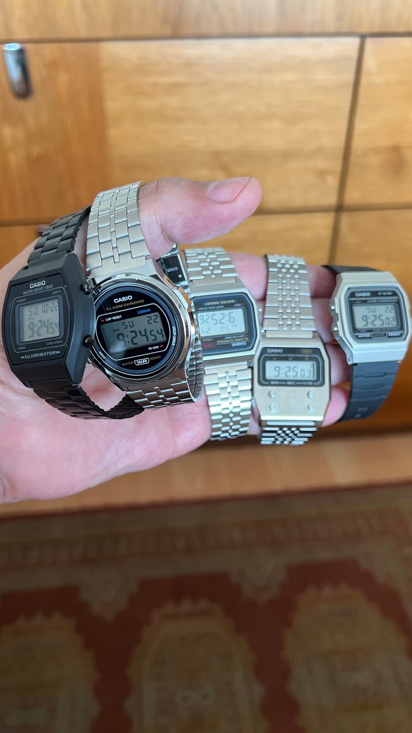 Customer photo review of Reloj Casio Vintage F-91WM-7ADF Plateado/Negro