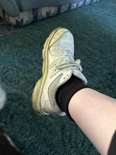 Customer photo review of Wide non-binding Bamboo diabetic socks, seamless toe, air vent with cushion sole, 6 pairs