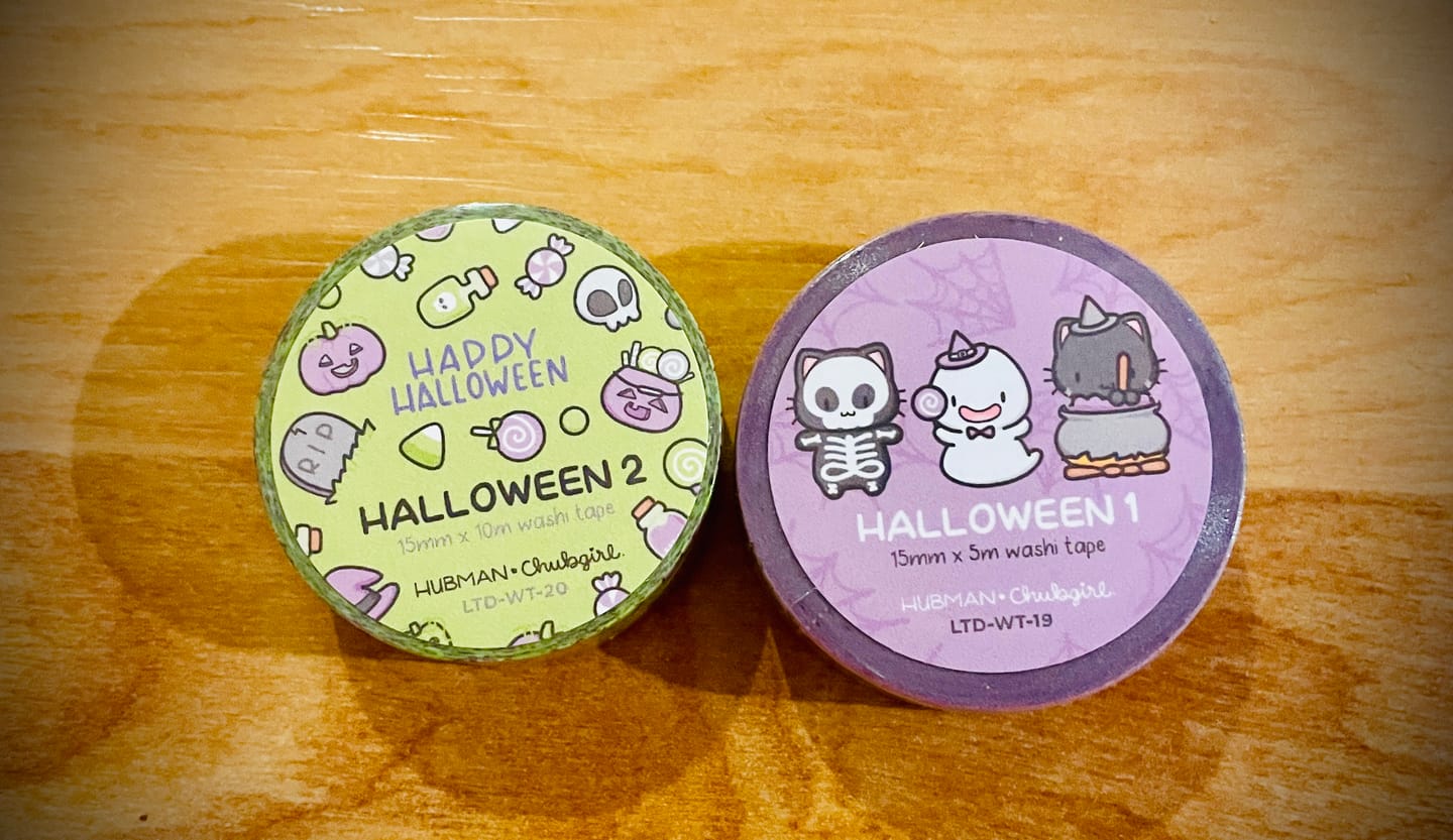 Customer photo review of Halloween 2023 Washi Tape (Set of 2)