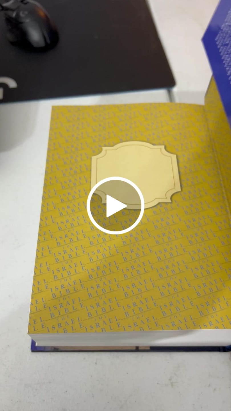 Customer video review of Facebook SALE SPECIAL - The Israel Bible Hardcover