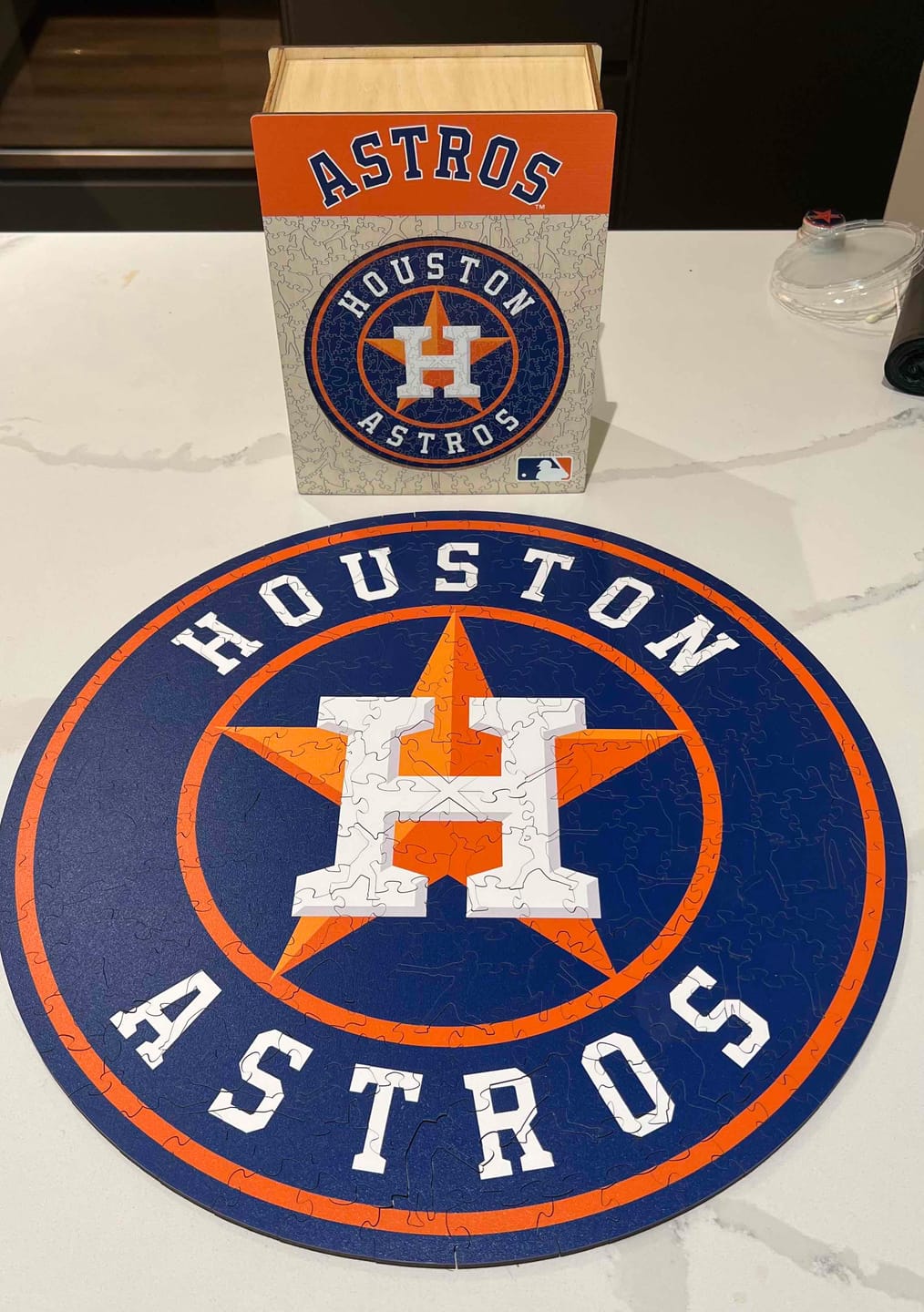 Customer photo review of Houston Astros™ - Wooden Puzzle