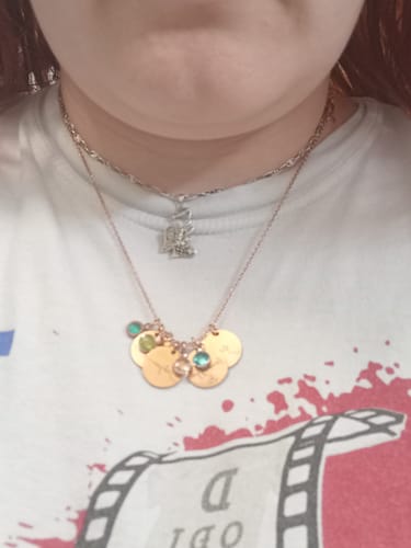 Customer photo review of Ogrlica: Name Birthstone