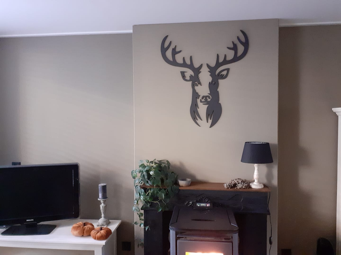 Customer photo review of Wanddecoratie dieren | Hert 2-delig