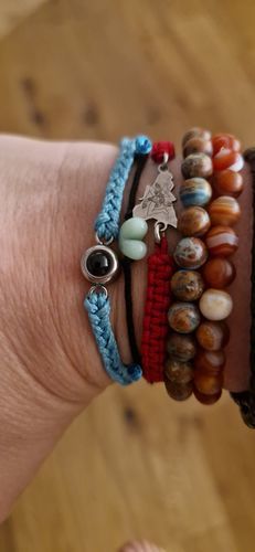 Customer photo review of Custom Photo Bracelet