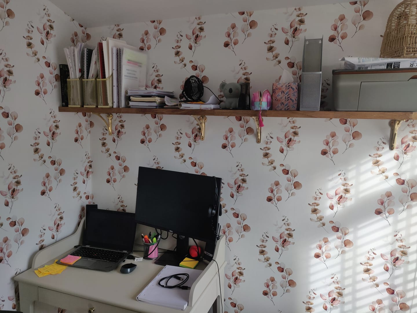 Customer photo review of Ironbridge Polished Brass Shelf Brackets | 4.5/6/7/8/10"