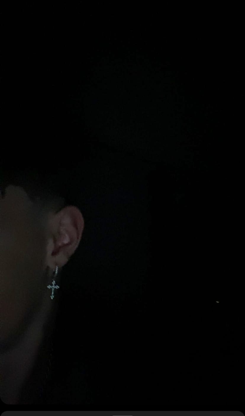Customer photo review of FAITH EARRINGS. - WHITE GOLD