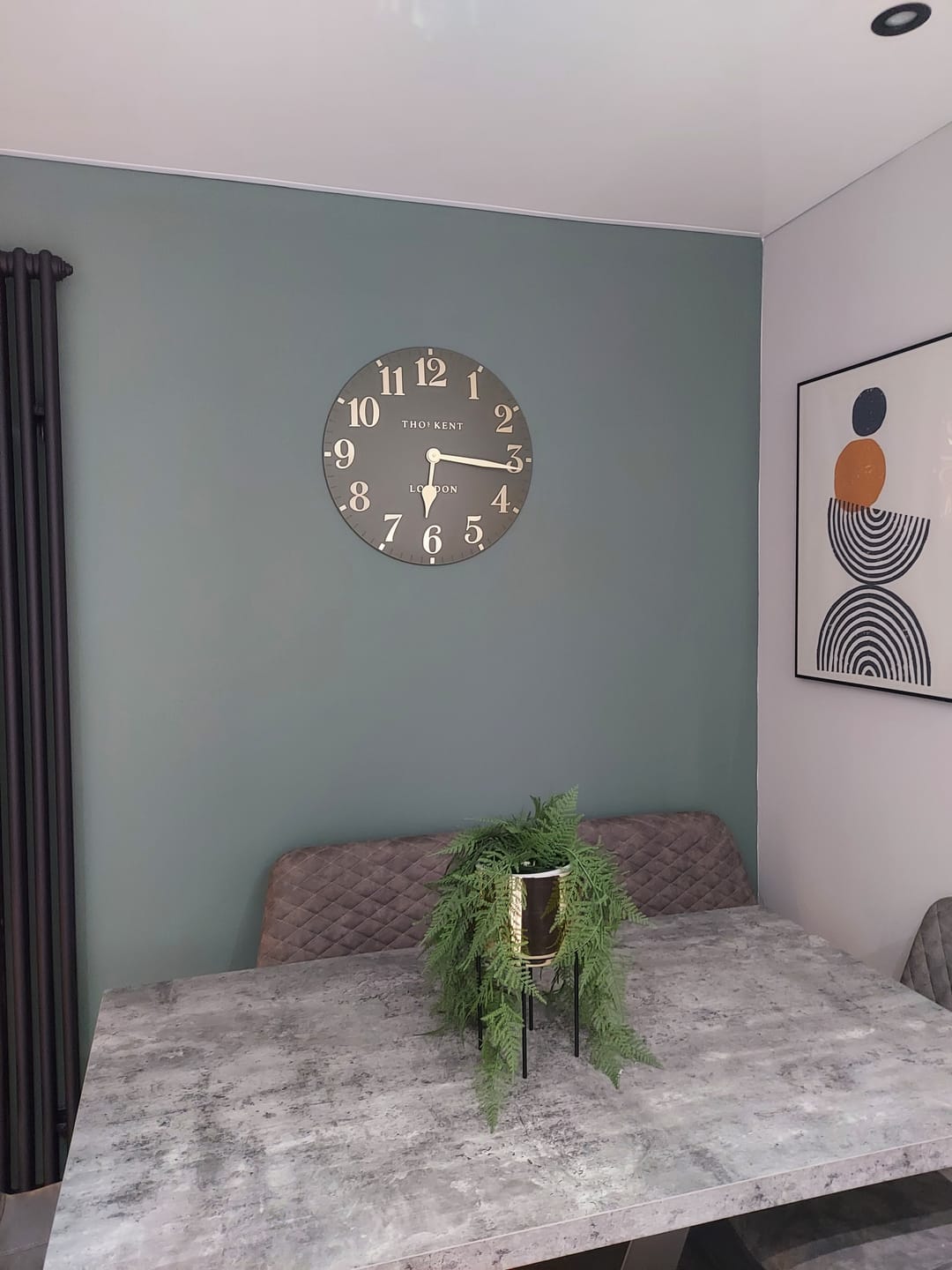 Customer photo review of Arabic Wall Clock 20" (51cm) Lichen Green *NEW*