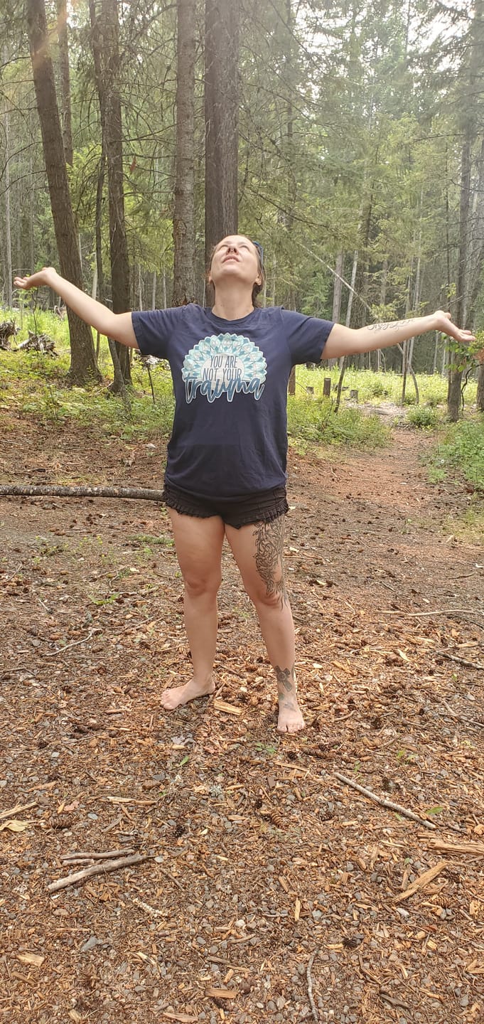 Customer photo review of You Are Not Your Trauma T-Shirt