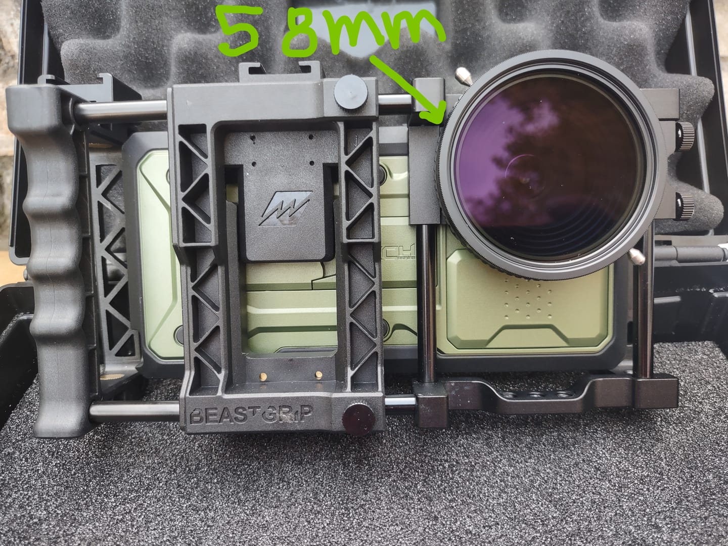 Customer photo review of 58mm Filter Adapter for 37mm Mount