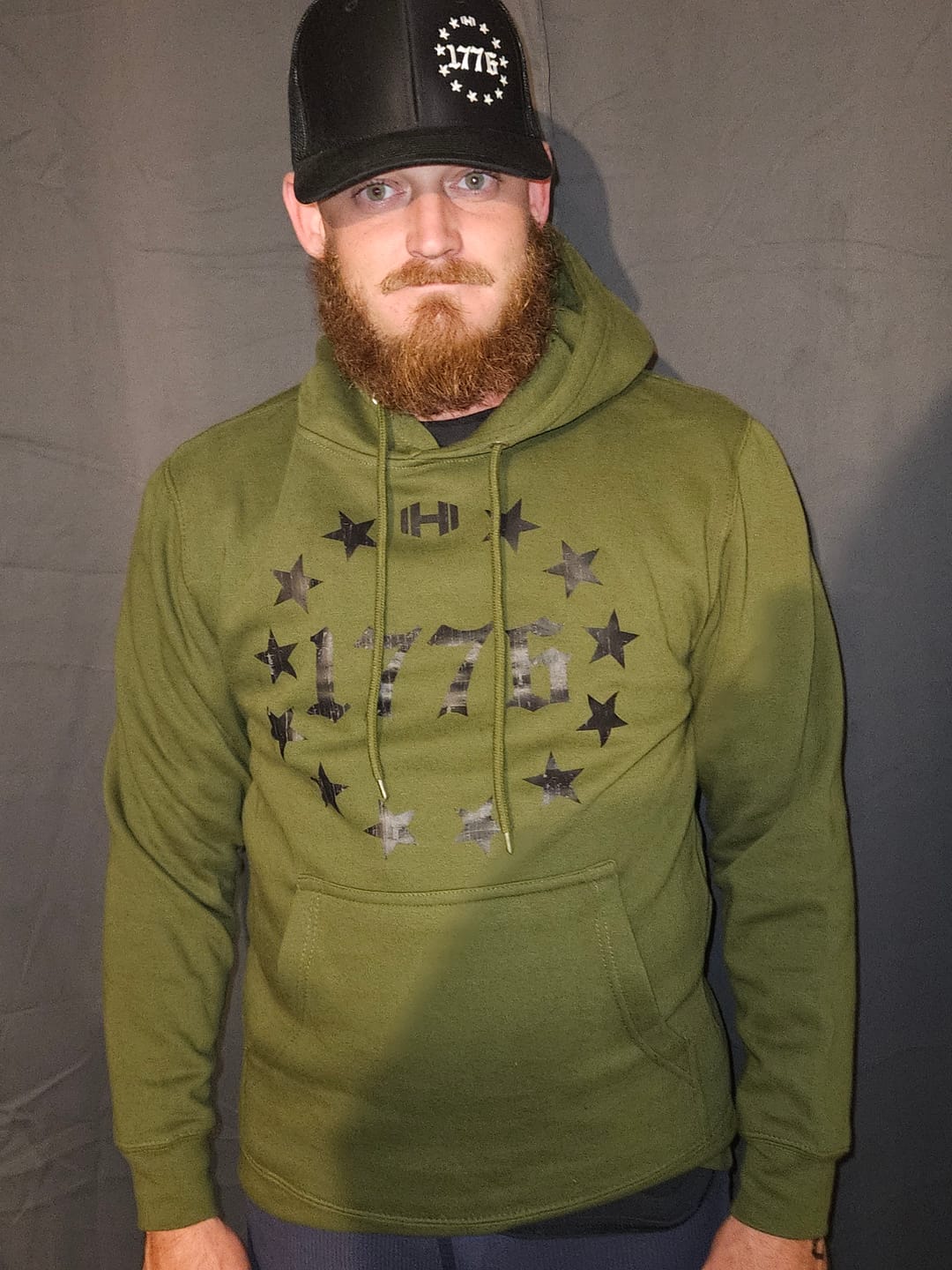Customer photo review of 1776 Circle Stars Hoodie