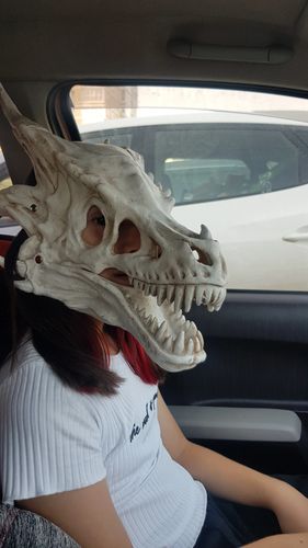 Customer photo review of Masque Dragon<br> Squelette