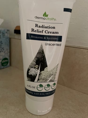 Customer photo review of Radiation Relief Cream – Unscented Burn Cream for Radiation Therapy