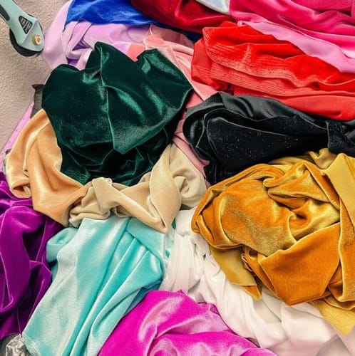 Customer photo review of Gold Stretch Velvet