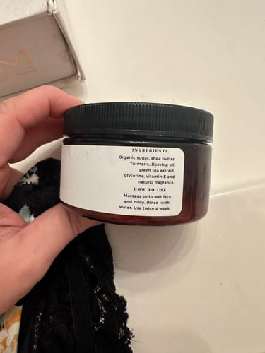 Customer photo review of Turmeric  Scrub
