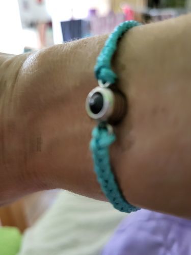 Customer photo review of Custom Photo Bracelet