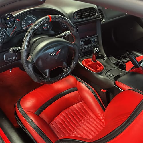 Customer photo review of 1997-2004 C5 Chevy Corvette Custom Carbon fiber Steering Wheel