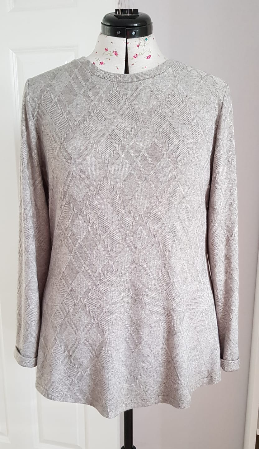 Customer photo review of Soft Melange Jacquard Knit Fabric