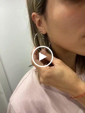 Customer video review of Pendientes Aros Finos