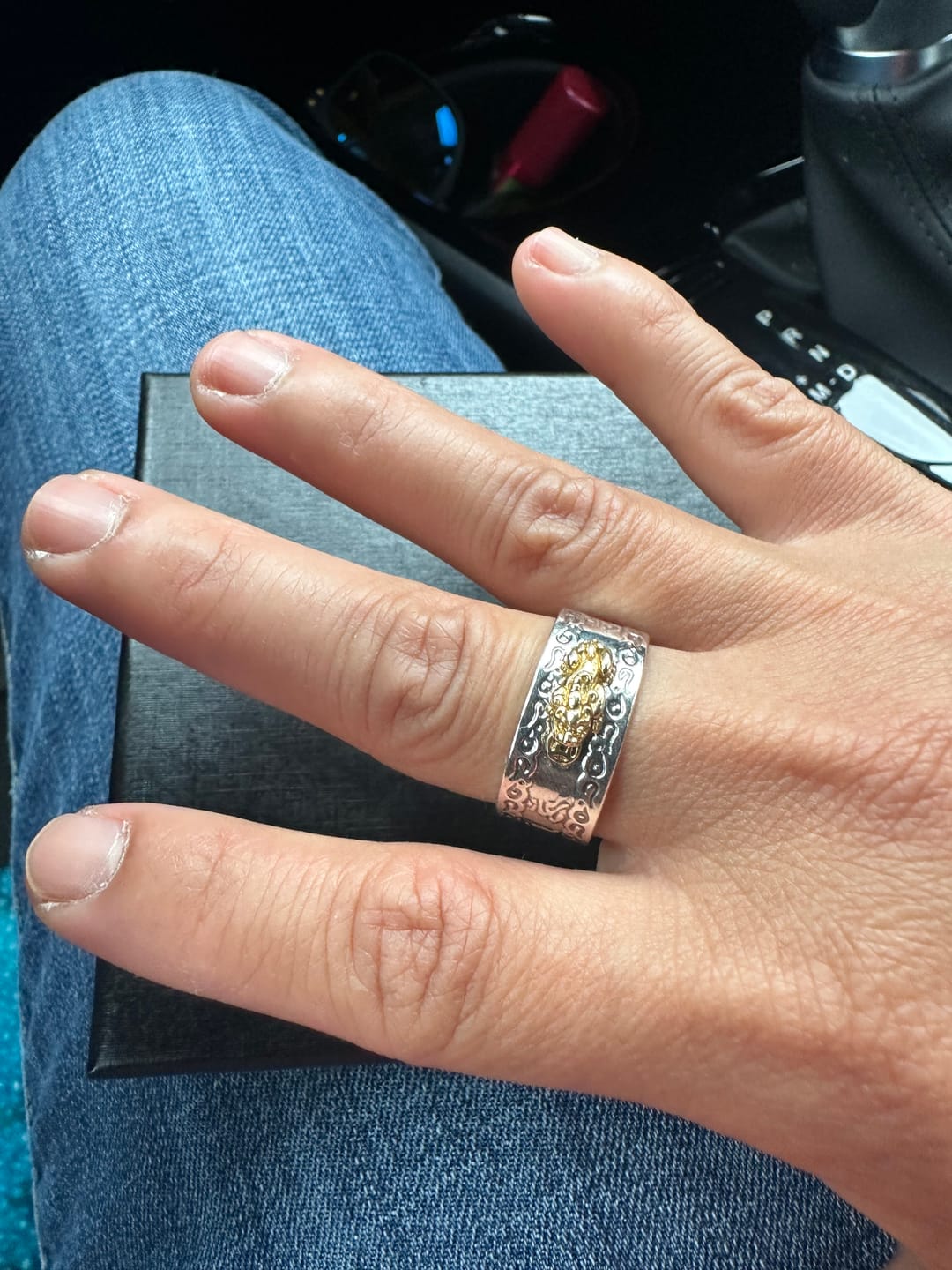 Customer photo review of Feng Shui Pixiu Mantra Ring