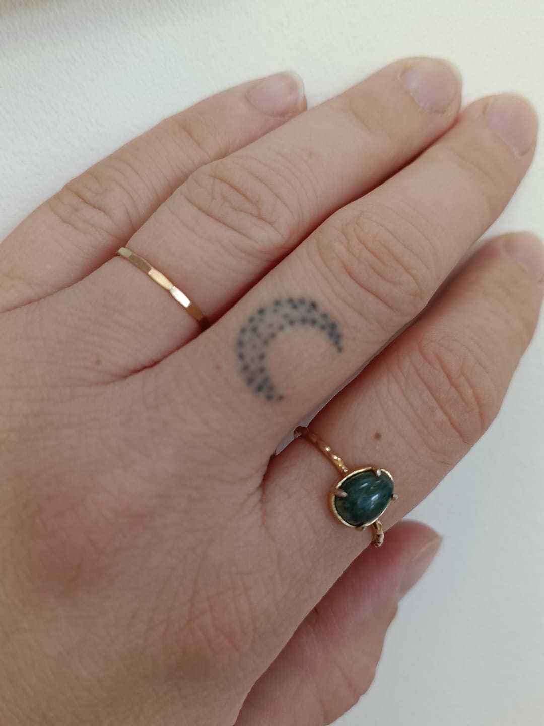 Customer photo review of Bague en Agate mousse