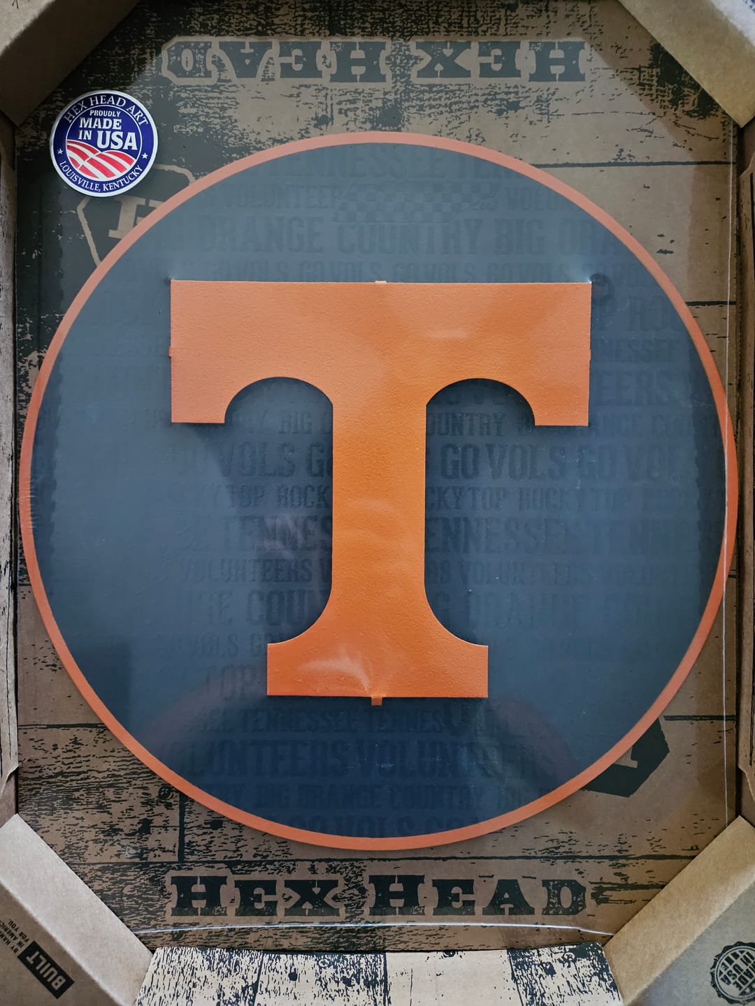 Customer photo review of Tennessee Volunteers CRAFT SERIES 3D Embossed Metal Wall Art
