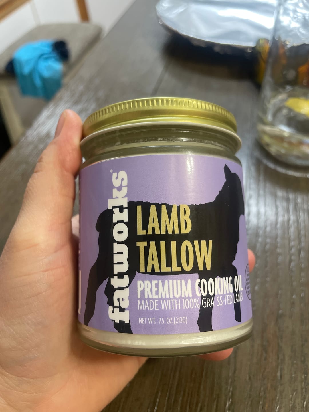 Customer photo review of Grass Fed Lamb Tallow (7.5 oz)