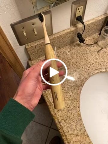 Customer video review of Bamboo Electric Toothbrush