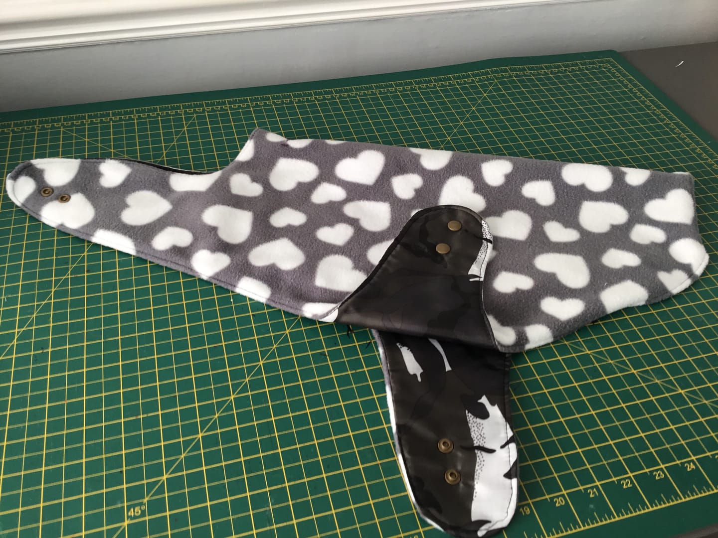 Customer photo review of All Over Hearts Anti Pill Polar Fleece Fabric