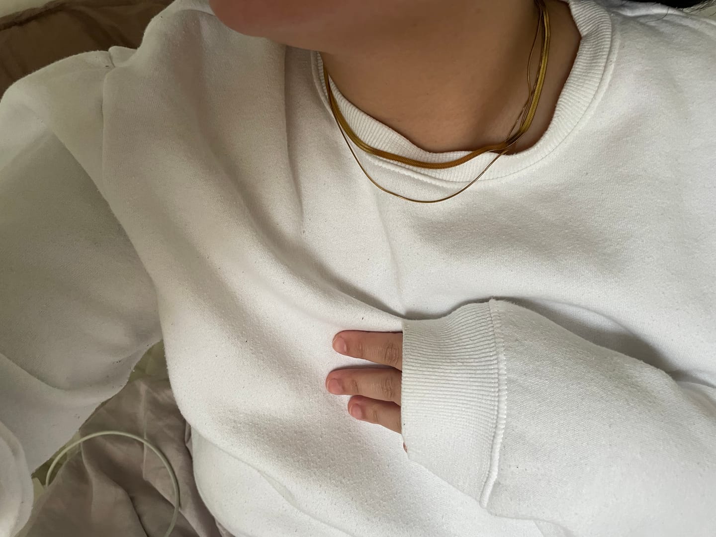 Customer photo review of Ivy - Double Snake Chain Necklace Stainless Steel
