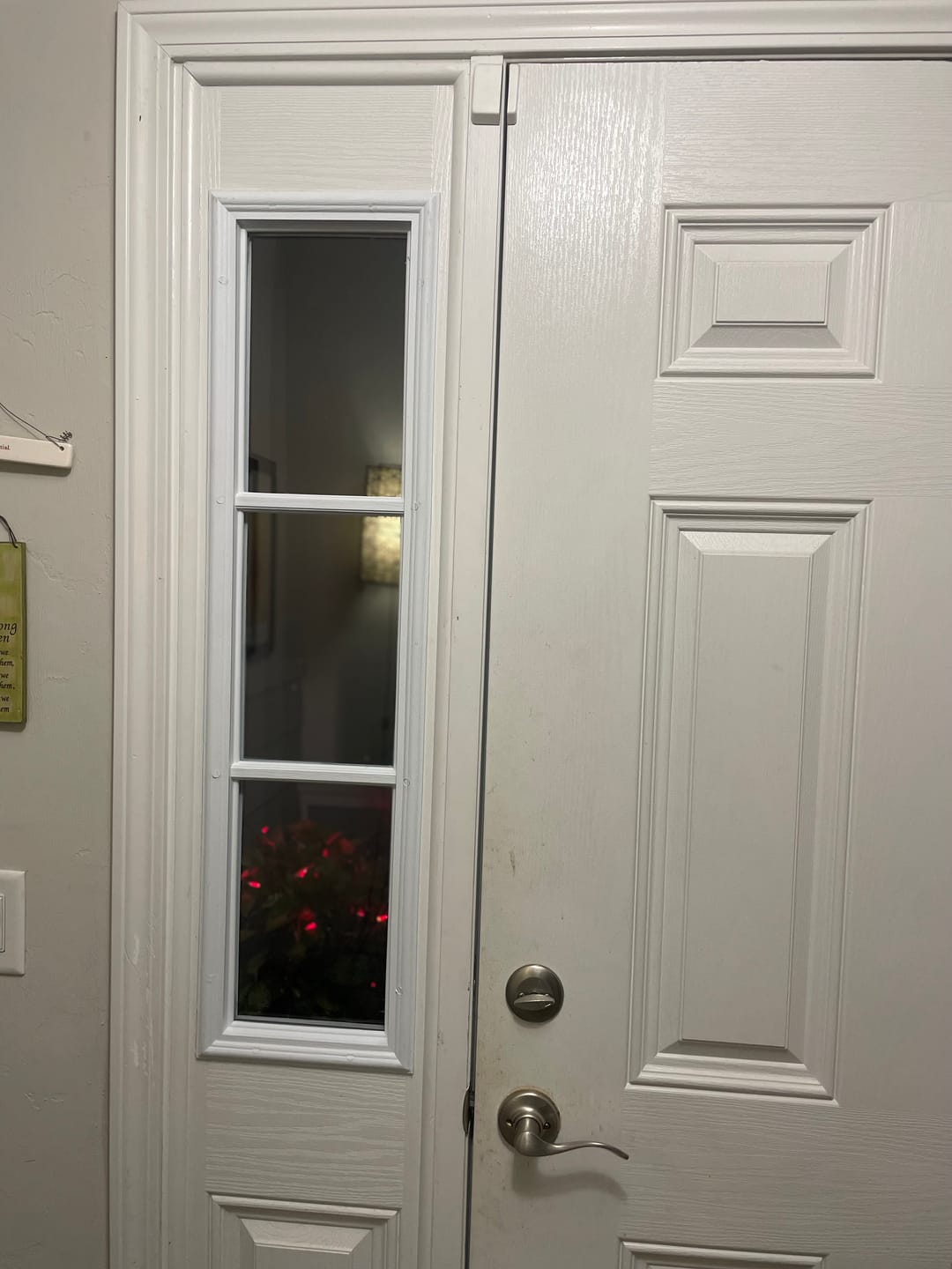 Customer photo review of Clear 3 Lite Glass and Frame Kit (Half Sidelite 10" x 38" Frame Size)