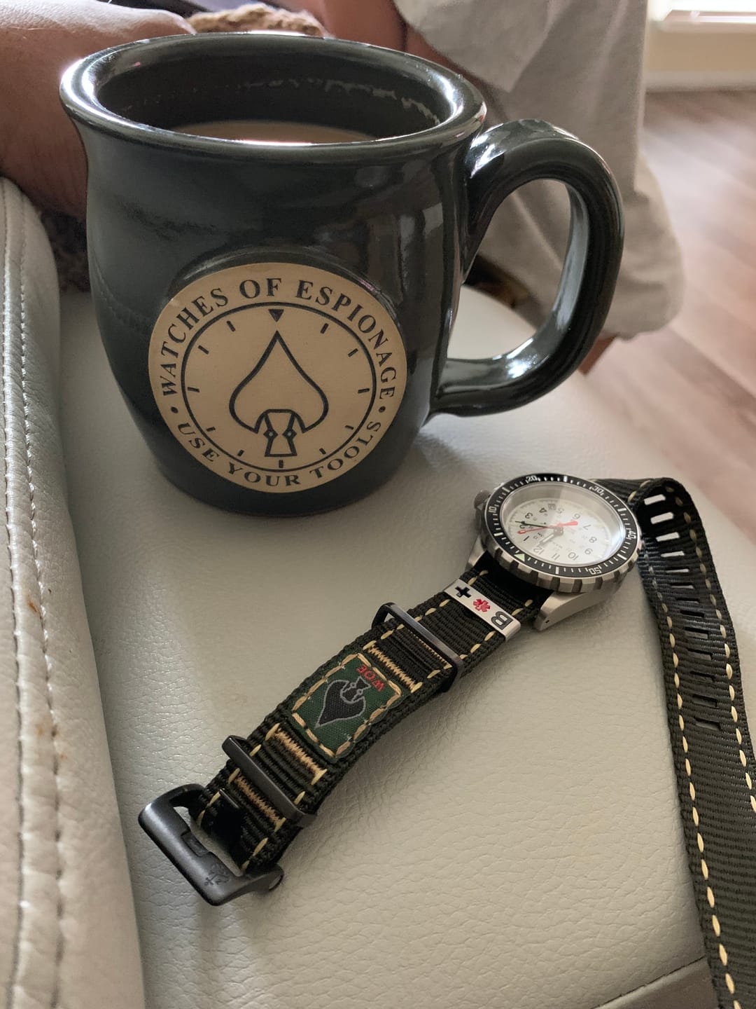 Customer photo review of Use Your Tools Coffee Mug