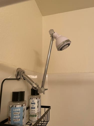 Customer photo review of Adjustable Shower Arm