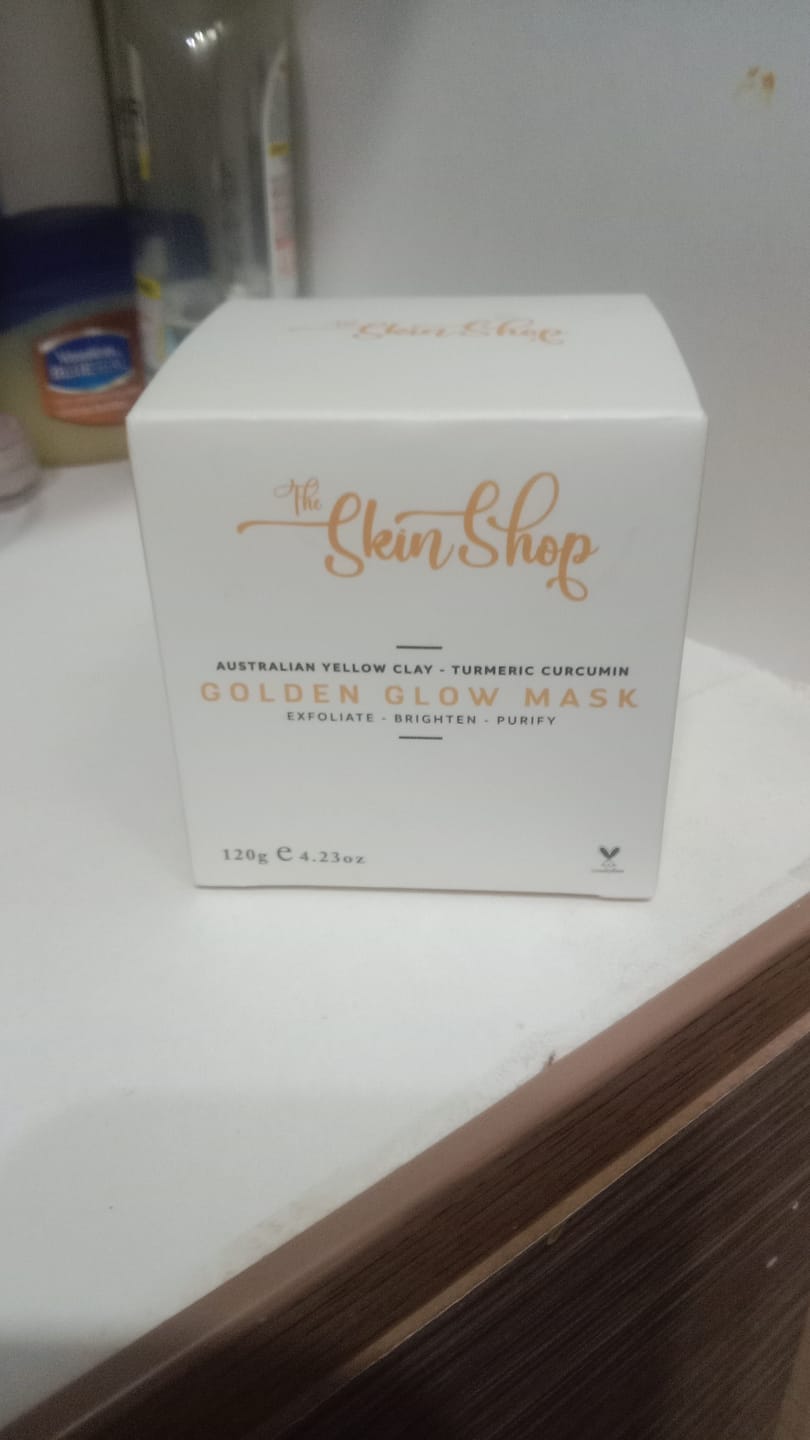 Customer photo review of Golden Glow Mask