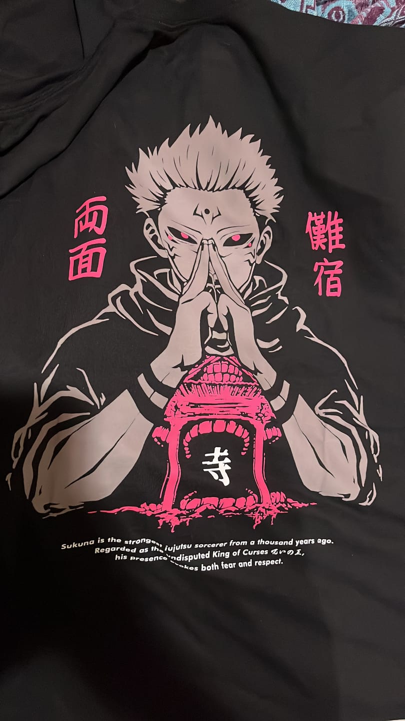 Customer photo review of Camisa Sukuna - Jujutsu Kaisen