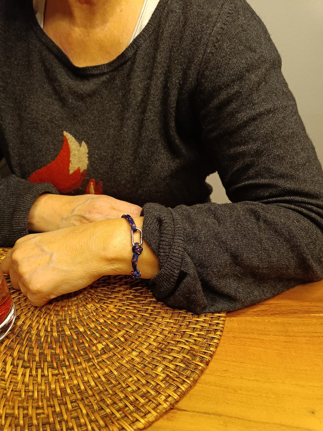 Customer photo review of BERGMENSCH® Karabiner Armband 925 Sterling Silber