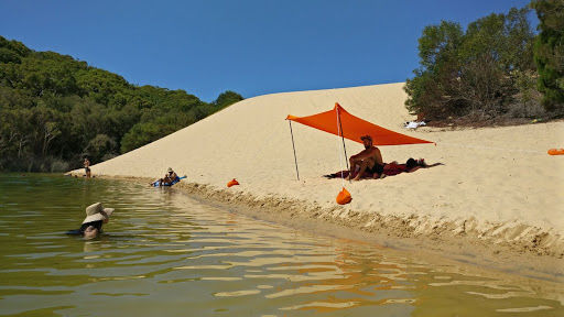 Customer photo review of Family Wave Break Beach Tent